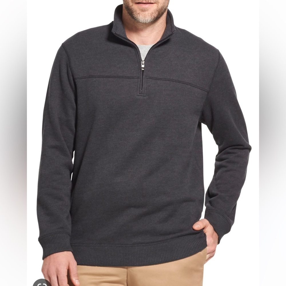 Arrow Men’s Gray 1/4 zip fleece pullover size Medium - Picture 1 of 7